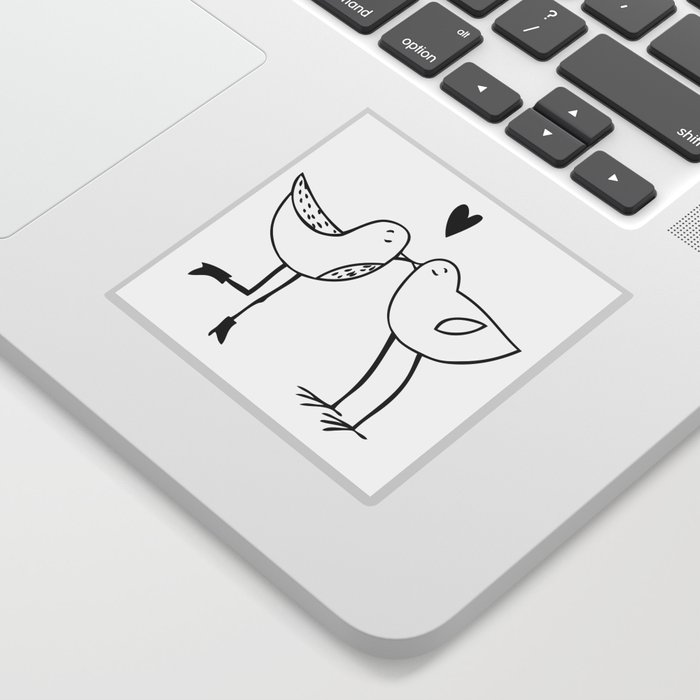 wedding birds Sticker