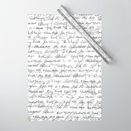 Literary Giants Pattern II Wrapping Paper
