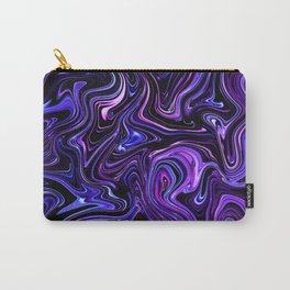 Glossy Purple Fluid in the Dark Carry-All Pouch