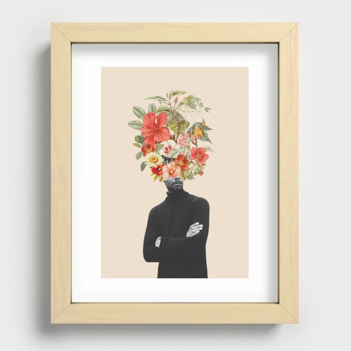 Blooming man Recessed Framed Print