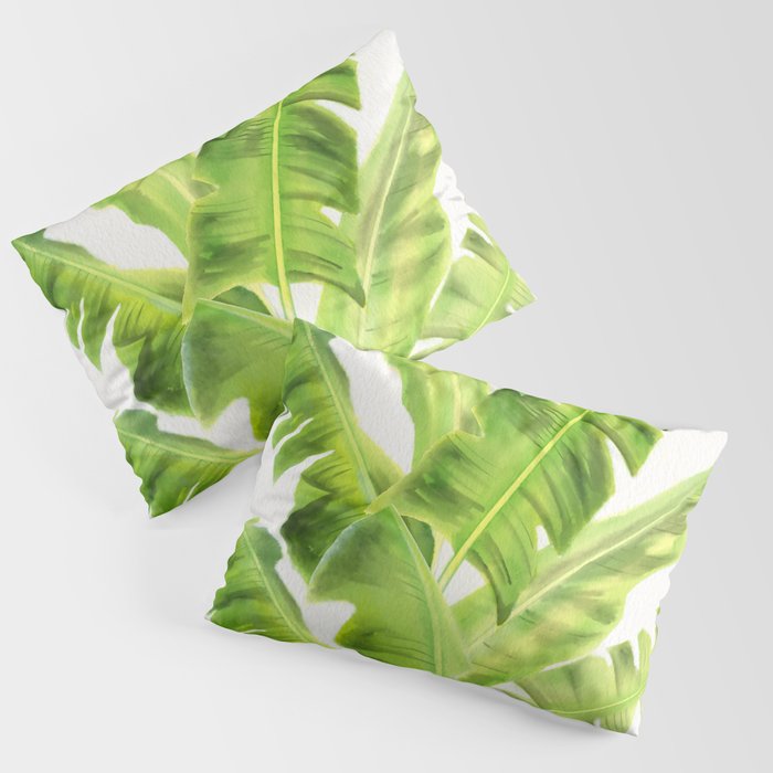 Banana Leaves  Pillow Sham