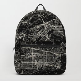 Pomona, USA. City Map Drawing Backpack