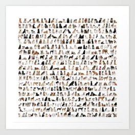 Dogs, Dogs and dogs Art Print