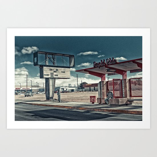 CAN'T WE JUST.. Art Print