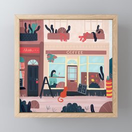 Coffee Shop Framed Mini Art Print