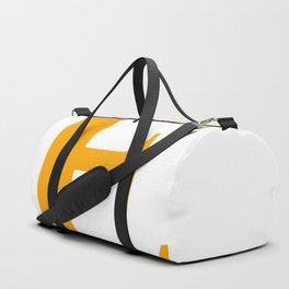 E MONOGRAM (ORANGE & WHITE) Duffle Bag