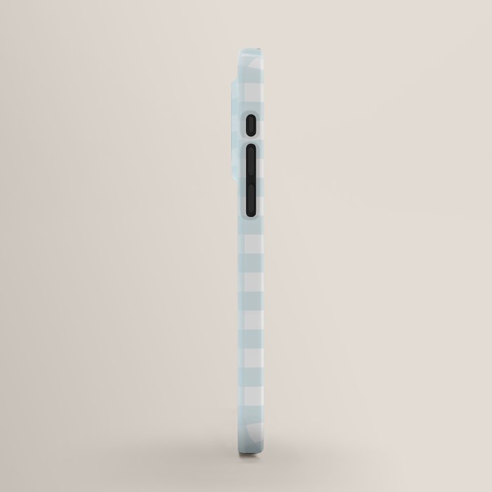 Baby blue gingham pattern