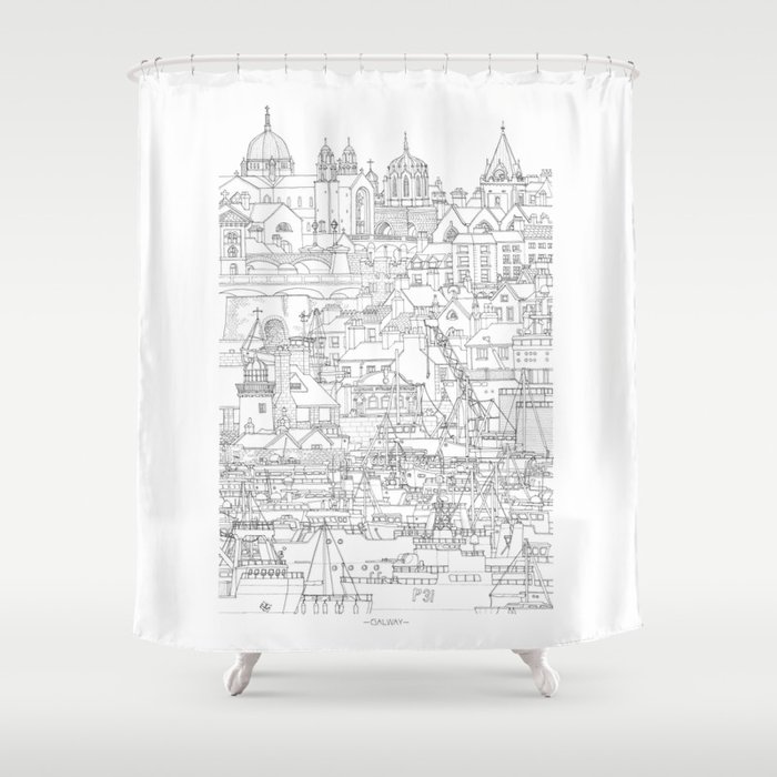 Galway Ireland Shower Curtain By Rashomonstudio Society6