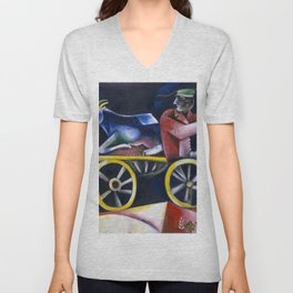 Le Marchand de bestiaux -The Drover, The Cattle Dealer by Marc Chagall V Neck T Shirt