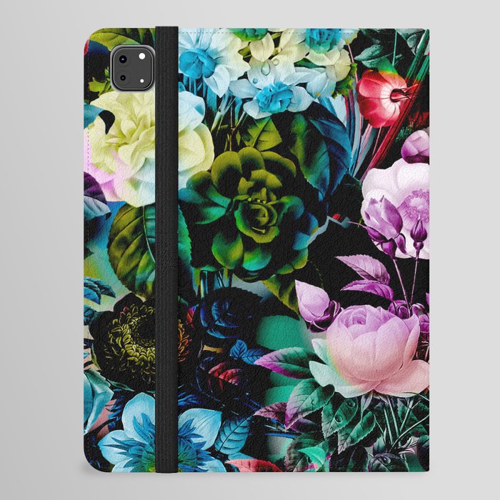 Multicolor Floral Pattern iPad Folio Case