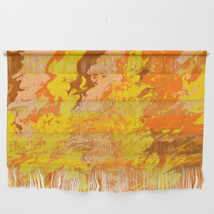 Stormy Weather Orange Wall Hanging