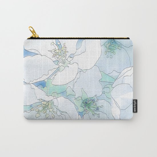 flowers Carry-All Pouch