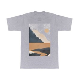 Minimalistic Landscape IV T Shirt | Minimalism, Modern, Vintage, Art, Realism, Lines, Illustration, Abstract, Watercolor, Line 