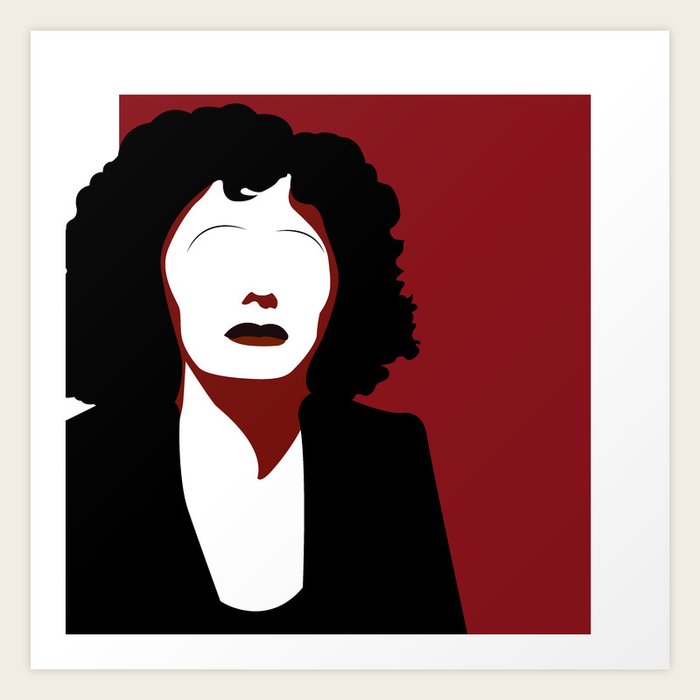 Edith Piaf Art Print by derosa_s | Society6