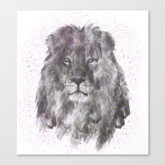 Lion Just Wants to have Fun Canvas Print