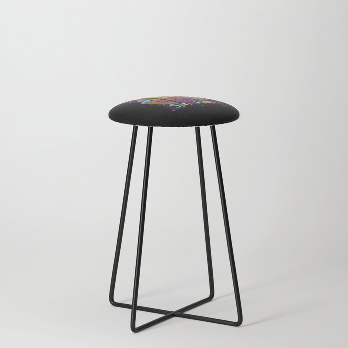 Life Better With Sprinkles Dessert Ice Cream Sweet Counter Stool