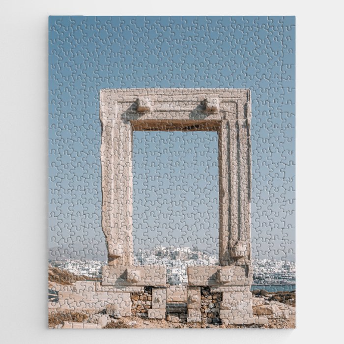 Portara to Greece | Temple of Apollo on the Island of Naxos, Cycladic Islands | Summer Travel Photography Jigsaw Puzzle