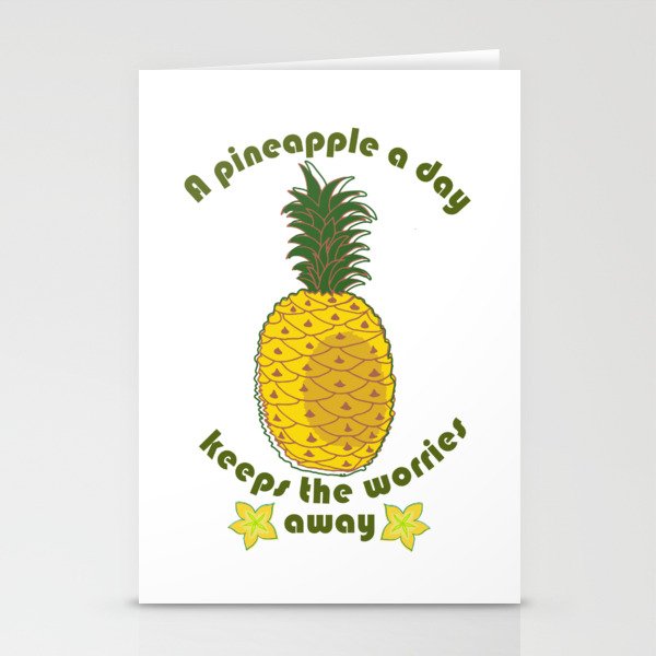 Pineapple vibe Stationery Cards