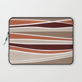 Landscape Earthy Colorful Stripes Laptop Sleeve