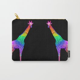 Psychedelic Rainbow Groovy Giraffe  Carry-All Pouch