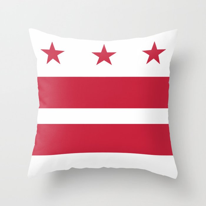 Washington D.C.: Washington D.C. Flag Throw Pillow