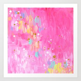 Abstract Series: Hot Pink Art Print