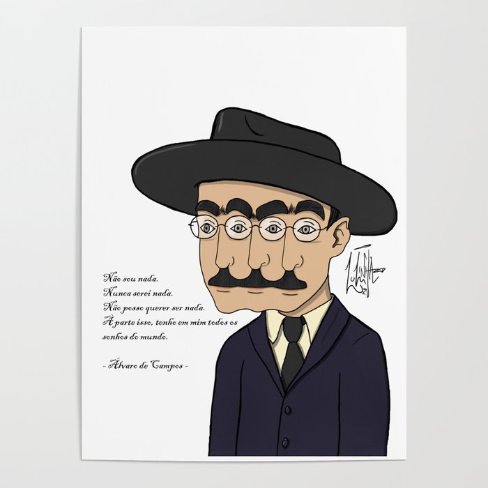 Fernando Pessoa Poster by Luzinha