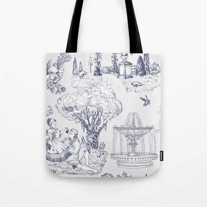 Tote bag toile de jouy deals