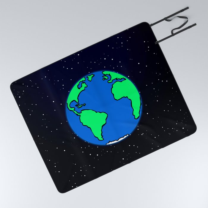 Earth and space Picnic Blanket