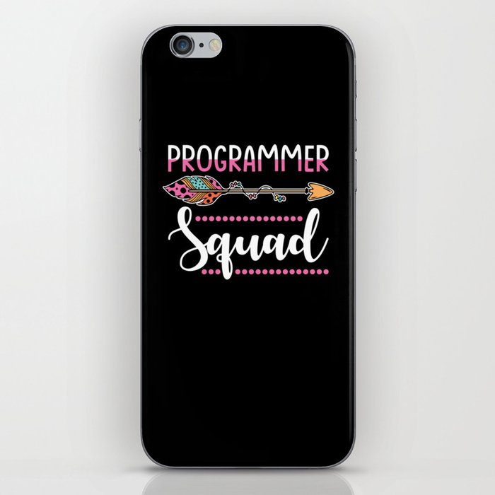 Programmer Squad Group Women Team iPhone Skin