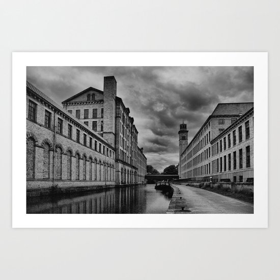 Yorkshire Mills Art Print