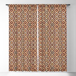Traditional Vintage Southwestern Handmade Fabric Style Blackout Curtain