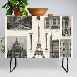 Cast - Iron Architecture (1894, a collection of iron made architectural designs, notably the Eiffel Tower Credenza