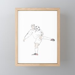 Zidane Framed Mini Art Print
