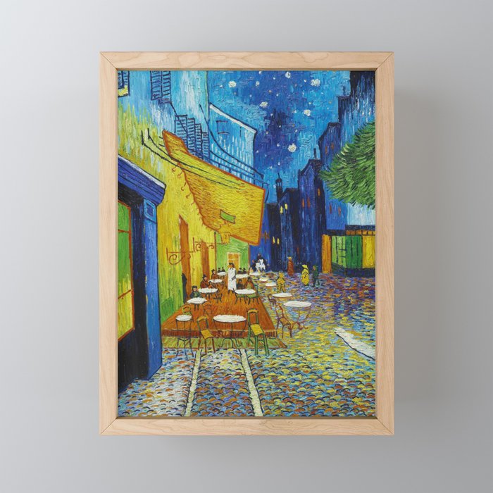 Vincent van Gogh "Café Terrace at Night" Framed Mini Art Print