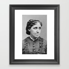 Louisa May Alcott Portrait Framed Art Print