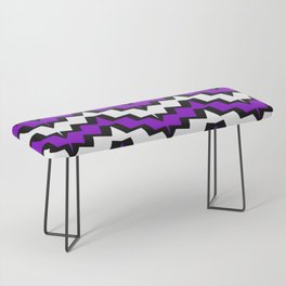 Abstract geometric pattern - purple. Bench