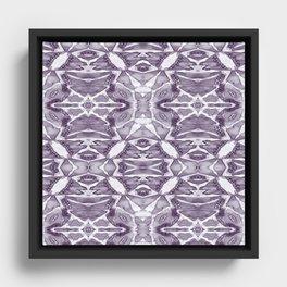 Purple Symmetry  Framed Canvas