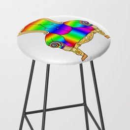 Colorful Rainbow Victorian Cheerful Chair Bar Stool