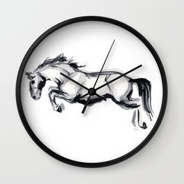 Jumping Horse Wall Clock