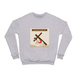 The Seventh Station - Jesus Falls for the Second Time Crewneck Sweatshirt