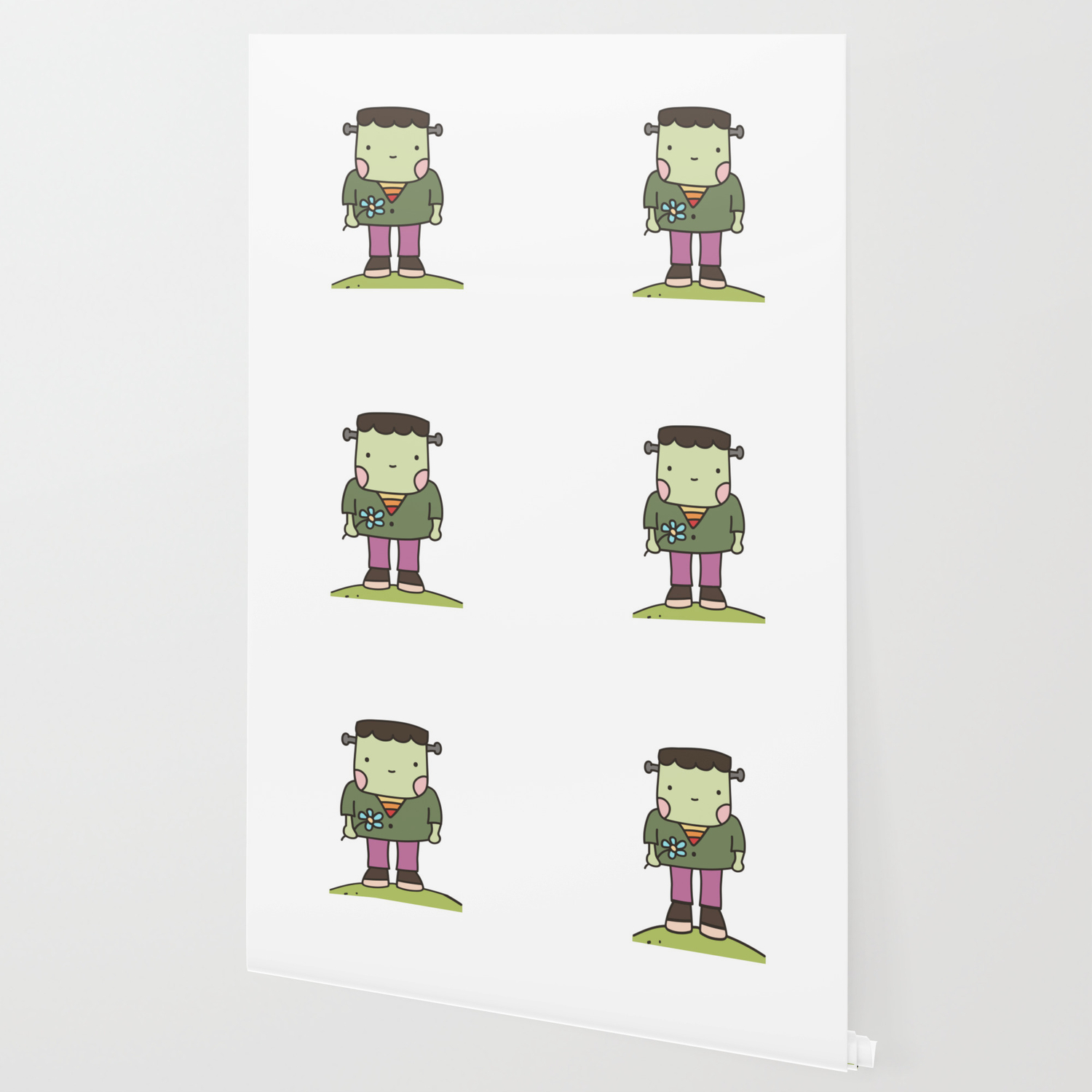 Cute Little Frankenstein Monster Wallpaper By Norcalprint Society6 Kids craft how to make a scary cute frankenstein for halloween. society6