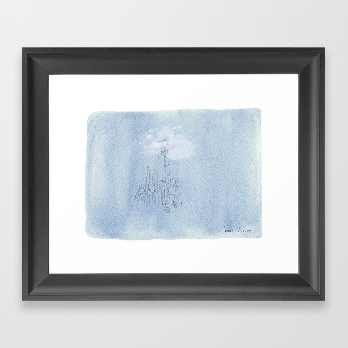 New York Fog Framed Art Print