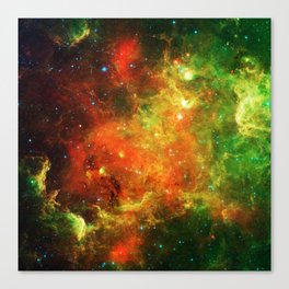 Colorful Starry Nebula Canvas Print