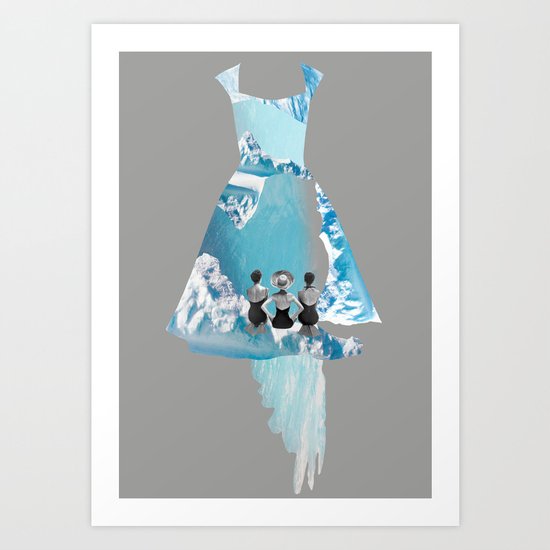 Filled with blue Art Print