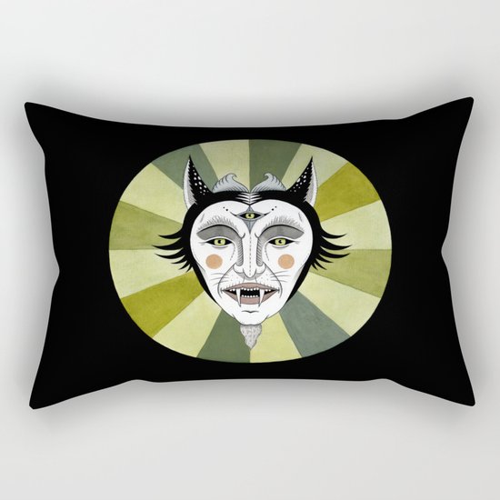 Cat Color Wheel No. 2 Rectangular Pillow