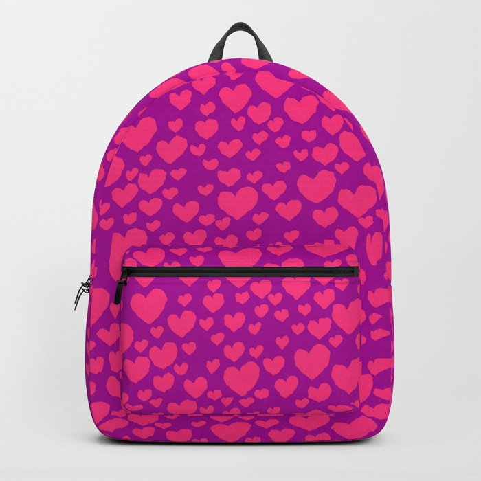 pink heart backpack