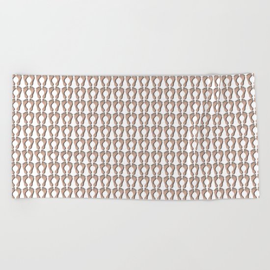 Feet Pattern Beach Towel