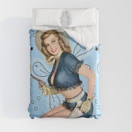 Cowgirl Hall of Fame Duvet Cover