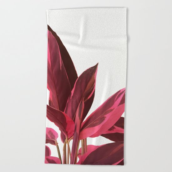 Red Leaves II Beach Towel